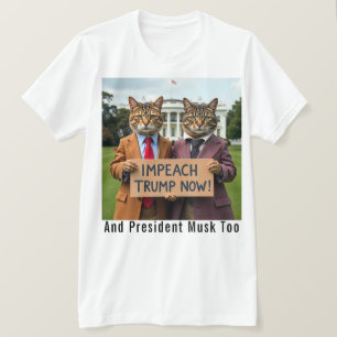 T-shirt Empêcher Trump Now Cats en costume