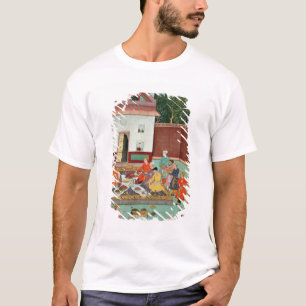 T-shirt Empereur de Mughal se régalant dans une cour