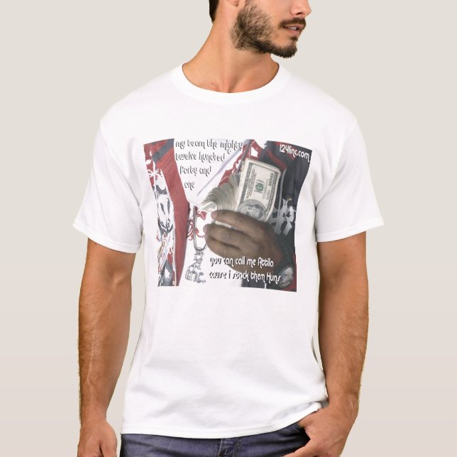 T-shirt Empilez-les chemise d'huns (Devant)