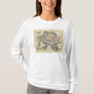T-shirt Empire autrichien, Italie, Turquie en Europe,