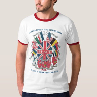 T-shirt Empire britannique et alliés Emblème vintage de la