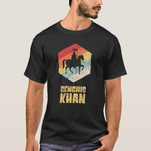T-shirt Empire mongol rétro vintage / Empereur Genghis Kha