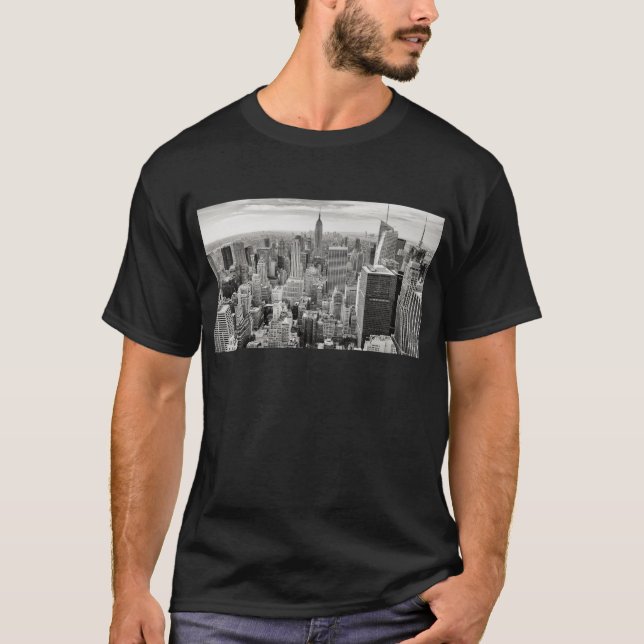 T-shirt Empire State Building d'horizon de New York City (Devant)