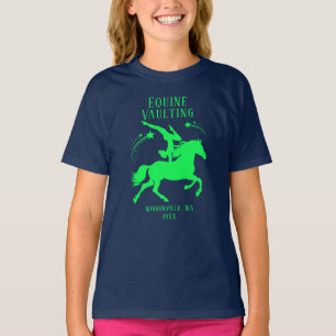 T-shirt Emplacement de la voûte équine personnalisée Nom d