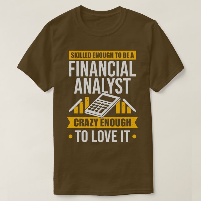 T-shirt Emploi de finance Analyste financier Don (Design devant)