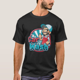 T-shirt Employé de lavage de voiture voiture laveuse de vo