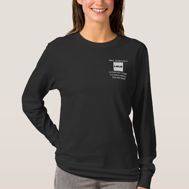T-shirt Employé de l'entreprise uniforme avec logo (Devant)