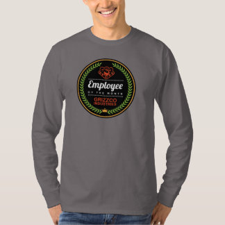 T-shirt Employé d'industries de Grizzco du mois