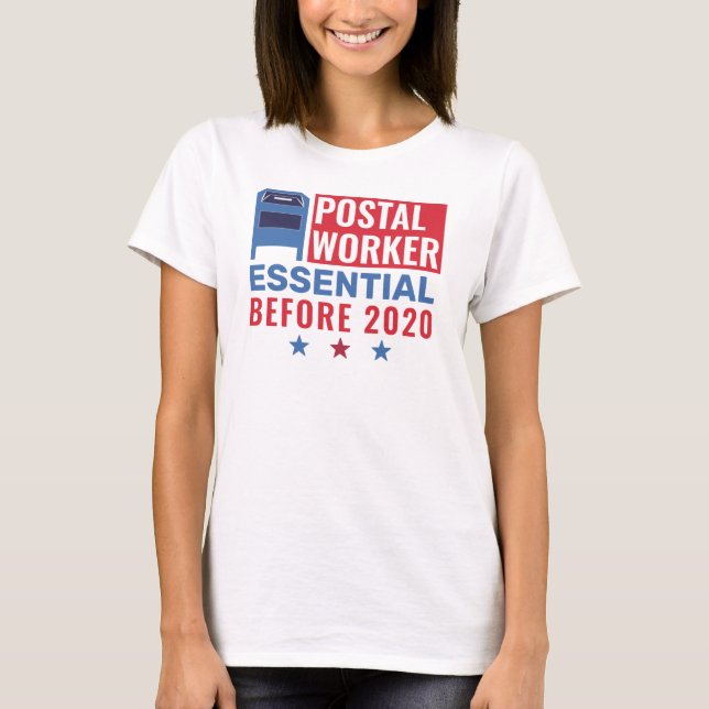T-shirt Employé essentiel de la poste Patriotic 2020 (Devant)