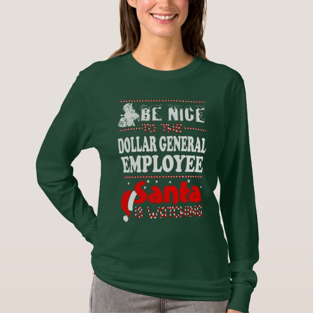 T-shirt Employé général du dollar père Noël Noël (Devant)