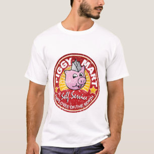 T-shirt Employé porcin de marché du cru de mois