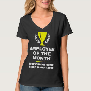 T-shirt Employé travailleur acharné du mois Travail à domi