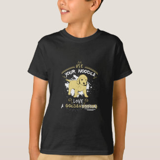 T-shirt Employez votre nouille, aimez un Goldendoodle