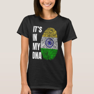 T-shirt Empreinte ADN Biométrie Drapeau Indien Inde
