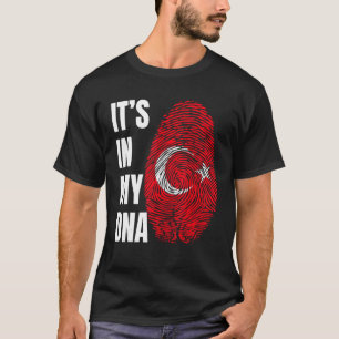 T-shirt Empreinte ADN Biométrie Drapeau turc Turquie