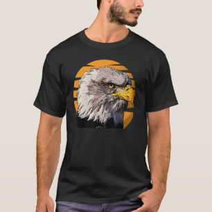 T-shirt Empreinte d'aigle à tête blanche Oiseau patriotiqu