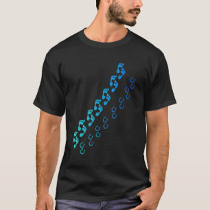 T-shirt Empreinte de fer à cheval équestre de cheval Biolo