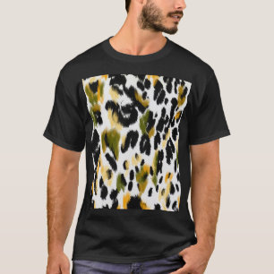T-shirt Empreinte de léopard : Arrière - plan de texture a