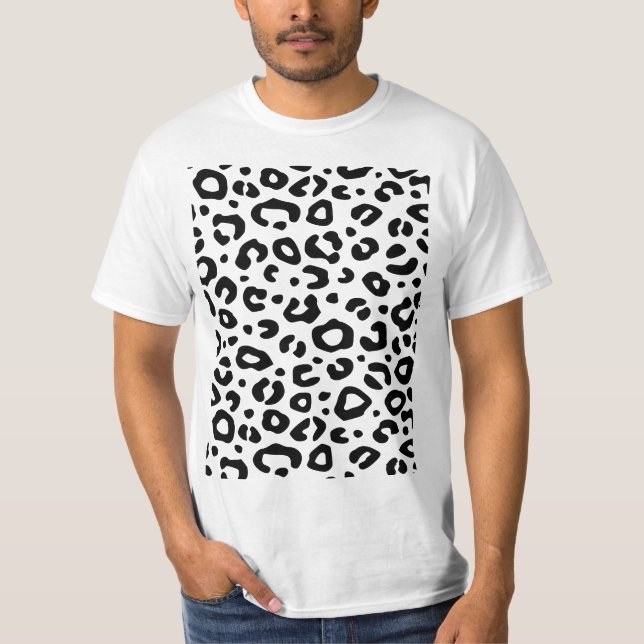 T-shirt Empreinte de léopard Design (Devant)
