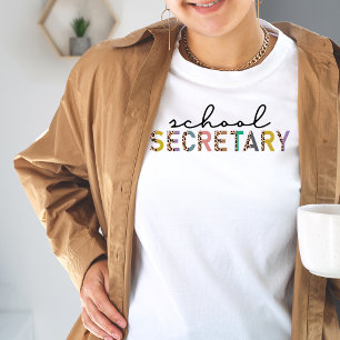 T-shirt Empreinte de léopard du secrétaire d'école