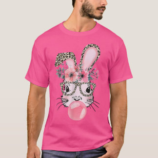 T-shirt Empreinte de léopard Lapin Bunny Blowbble Gum Est