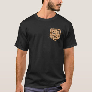 T-shirt empreinte de léopard Pocket Cheetah, Ments Cadeau
