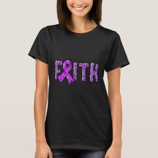 T-shirt Empreinte de léopard Purple Ribbon FAIM Drogue ove