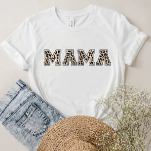 T-shirt Empreinte de léopard WILD Mama