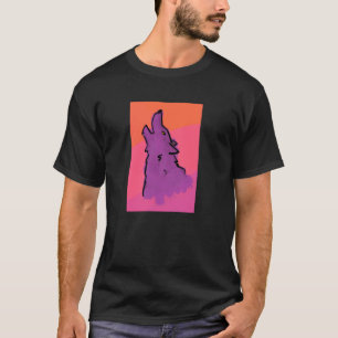T-shirt Empreinte de loup solitaire