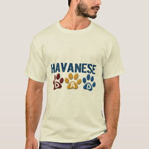 T-shirt Empreinte de patte 1 de papa de HAVANESE