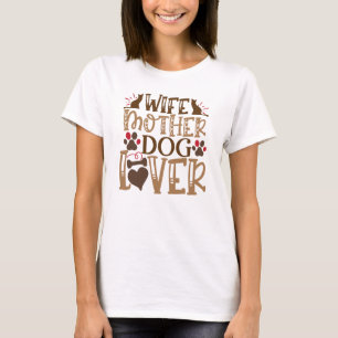 T-shirt empreinte de patte amoureuse de femme mère