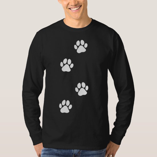 T-shirt Empreinte de patte chien chat animal de compagnie (Devant)