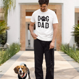 T-shirt Empreinte de patte de chien papa