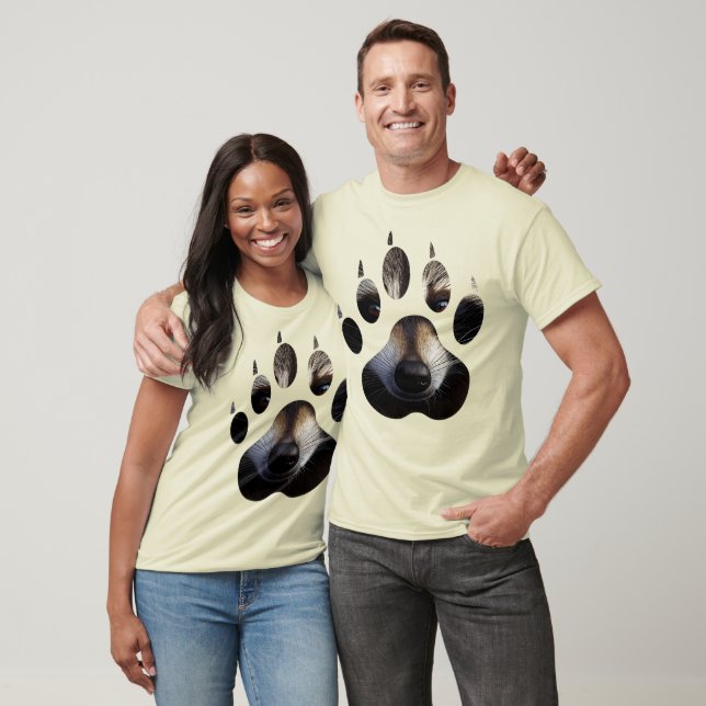 T-shirt Empreinte de patte du Raton sauvage (Unisexe)
