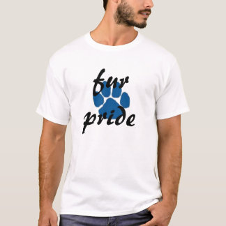 T-shirt empreinte de patte, fierté de fourrure