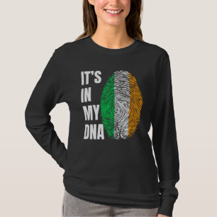 T-shirt Empreinte digitale ADN Saint-Patrick Drapeau Irlan