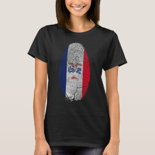 T-shirt Empreinte digitale du drapeau de l'Iowa C'est dans