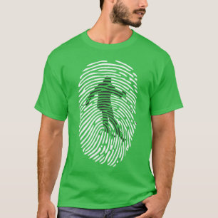 T-shirt Empreinte digitale Ski Sports d'hiver Ski Skiers f