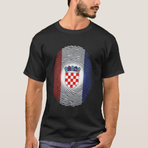 T-Shirt Empreinte Drapeau Croatie