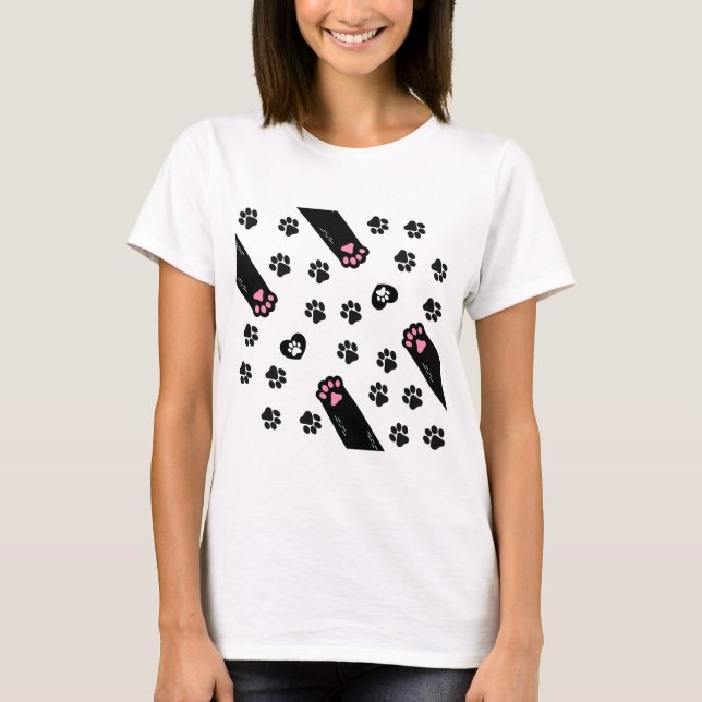 T-shirt Empreinte du chat (Devant)