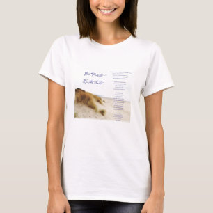 T-shirt empreintes dans le sable