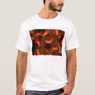 T-shirt Empreintes de pas grunges