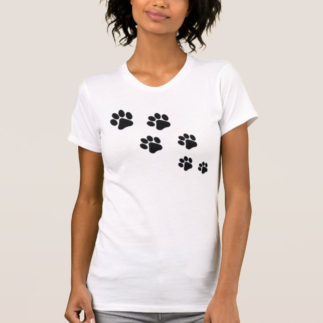T-shirt Empreintes de pattes de chat (Devant)