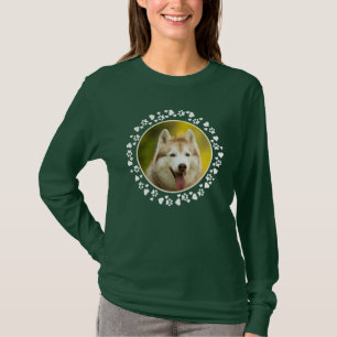 T-shirt Empreintes de pattes de chiens photo personnalisés