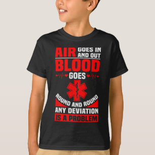 T-shirt Ems Infirmière Devis Ambulance Pilote Emt Paramètr