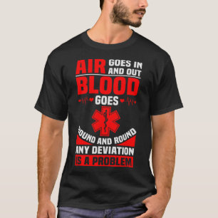 T-shirt Ems Infirmière Devis Ambulance Pilote Emt Paramètr
