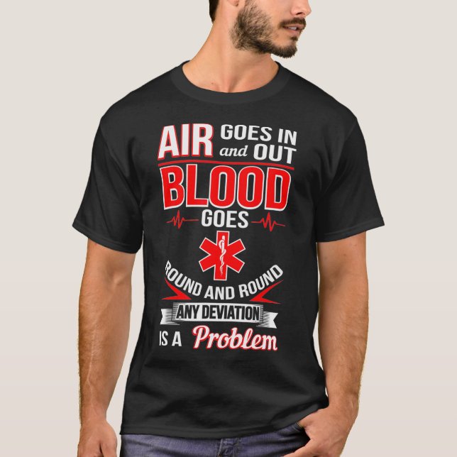 T-shirt EMT Funny First Responder Cadeau Paramètre EMS EMT (Devant)