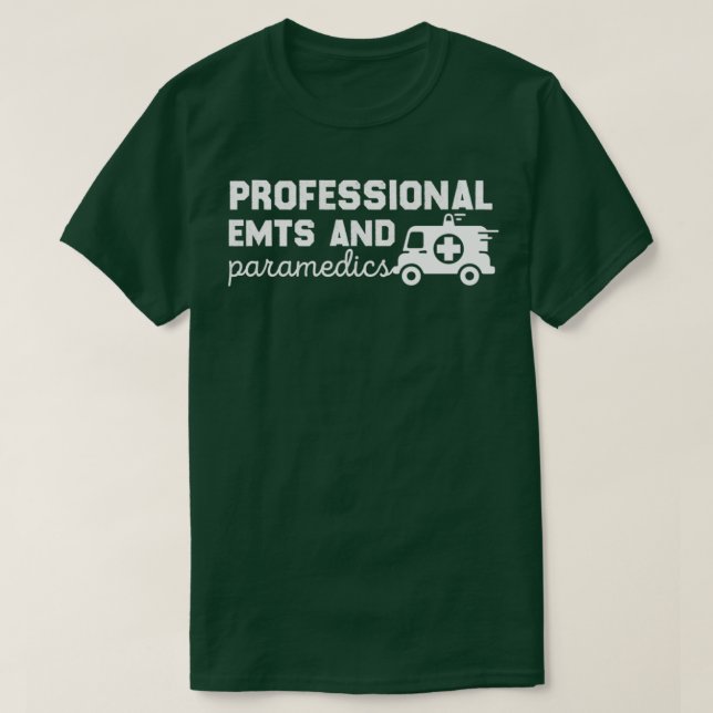 T-shirt EMT professionnels et cadeau paramédical (Design devant)