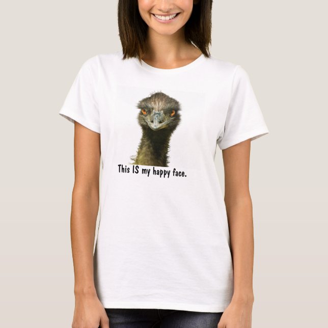 T-shirt Emu Happy Face (Devant)