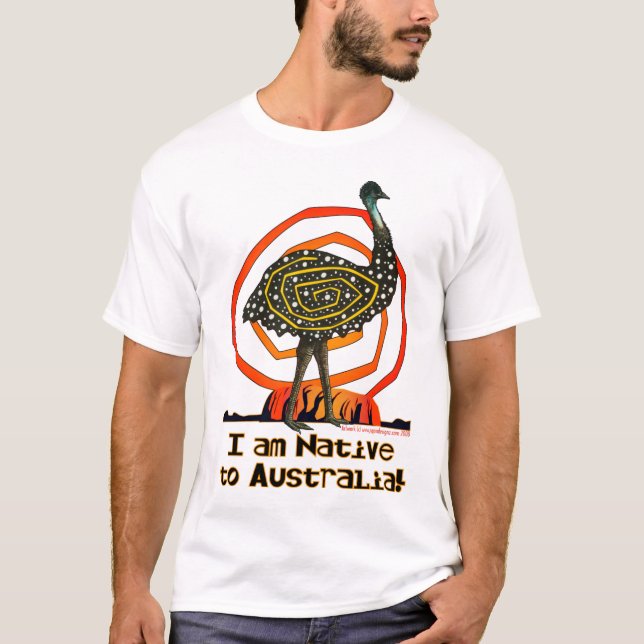 T-shirt Emu natif (Devant)